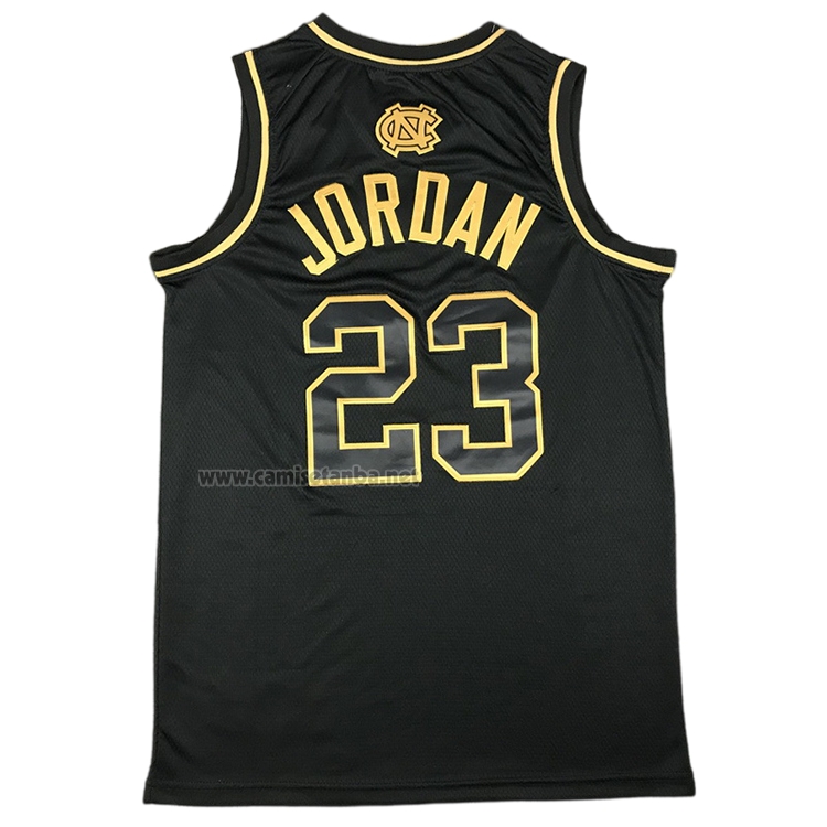 Camiseta North Carolina Tar Heels Michael Jordan #23 Negro